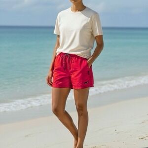Columbia Women's PFG Backcast™ Water Shorts Sz XL 5" Inseam Red Drawstring Waist